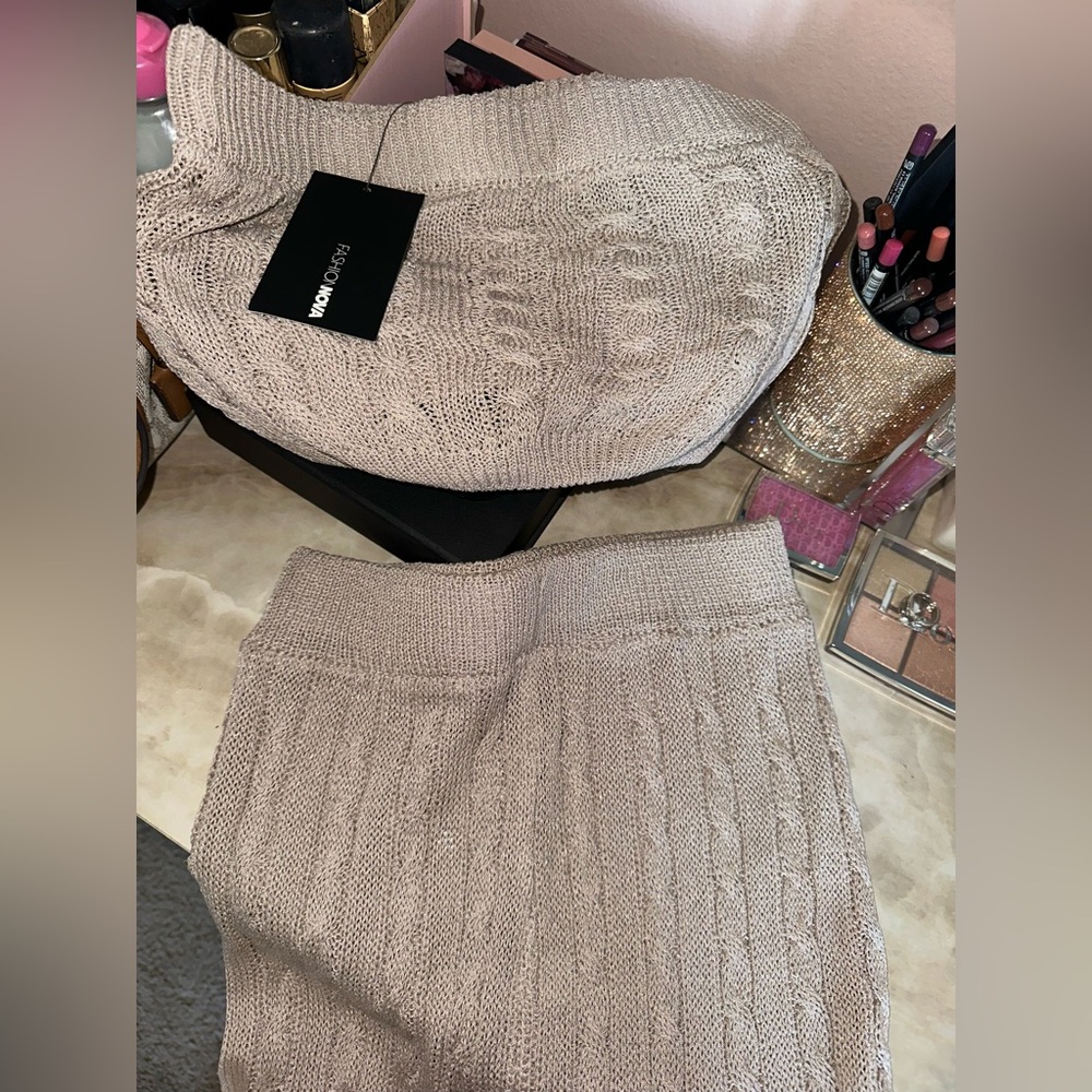 Two piece biker shorts set
